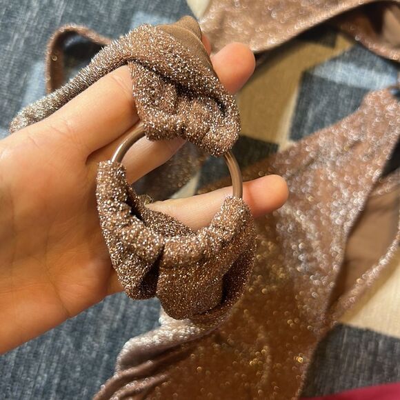 NWT ~ SKIMS ~ Glitter Swim Monokini One Piece - Picture 10 of 11